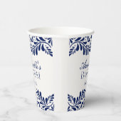 Gobelets En Papier Carrelage Talavera bleu style espagnol Fiesta Bapt (Droite)