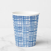 Gobelets En Papier Carte d'aquarelle japonaise Shibori bleu Indigo (Droite)