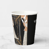 Gobelets En Papier Carte de date de sauvegarde plate (Gauche)