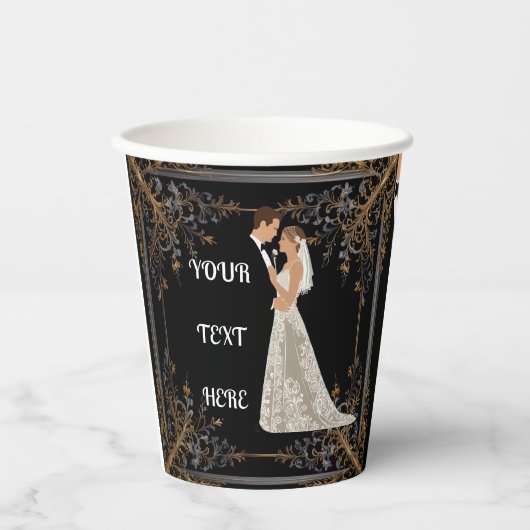 Gobelets En Papier Carte de date de sauvegarde plate (Recto)