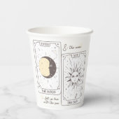 Gobelets En Papier Cartes Tarot | FÊTE DES MARIÉES | MARIAGE | Aimant (Verso)