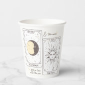 Gobelets En Papier Cartes Tarot | FÊTE DES MARIÉES | MARIAGE | Aimant (Recto)