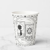 Gobelets En Papier Cartes Tarot | FÊTE DES MARIÉES | MARIAGE | Lovers (Verso)