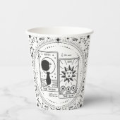 Gobelets En Papier Cartes Tarot | FÊTE DES MARIÉES | MARIAGE | Lovers (Recto)