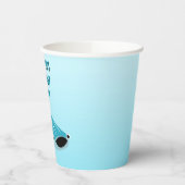 Gobelets En Papier Cartoon bleu requin baleine Personnalisé (Gauche)