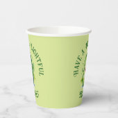 Gobelets En Papier Cartoon vert mignon Picket Anniversaire (Gauche)