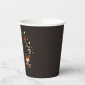 Gobelets En Papier Cas Foxes with customizable text (Gauche)