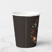 Gobelets En Papier Cas Foxes with customizable text (Droite)