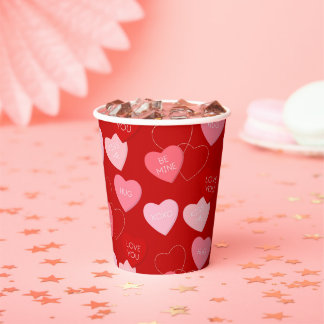 Gobelets En Papier Cascade Candy Heart