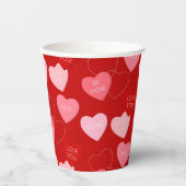 Gobelets En Papier Cascade Candy Heart (Recto)