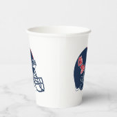 Gobelets En Papier Casque Ole Miss Football | bleu foncé (Droite)