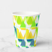 Gobelets En Papier Casquette abstrait jaune vert (Droite)