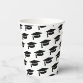 Gobelets En Papier Casquette de baseball noir (Verso)