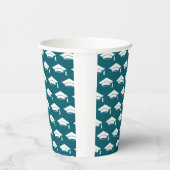 Gobelets En Papier Casquettes de graduation bleu marine (Droite)