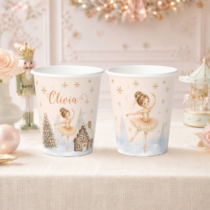 Gobelets En Papier Casse-Noisette Ballerine de Sucre en Ballet Douce