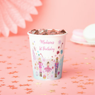 Gobelets En Papier Casse-noix Pays des sucreries Or rose Anniversaire