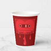 Gobelets En Papier Cassette audio saignante (Recto)