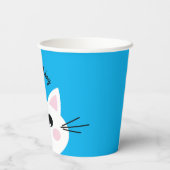 Gobelets En Papier Cat Cute Kitty Fête d'anniversaire de l'enfant (Verso)