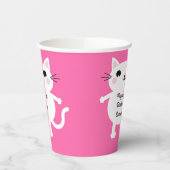 Gobelets En Papier Cat Cute Kitty Fête d'anniversaire de l'enfant (Gauche)