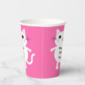 Gobelets En Papier Cat Cute Kitty Fête d'anniversaire de l'enfant (Droite)