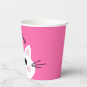 Gobelets En Papier Cat Cute Kitty Fête d'anniversaire de l'enfant (Verso)