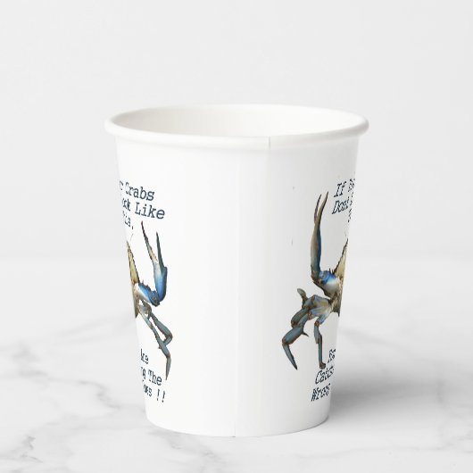Gobelets En Papier Catching Crabs, Drôle Tasses De Papier (Droite)