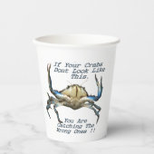 Gobelets En Papier Catching Crabs, Drôle Tasses De Papier (Recto)