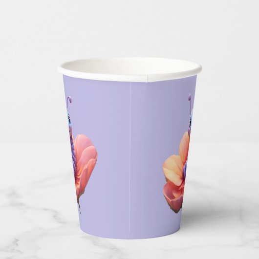 Gobelets En Papier Caterpillar violet (Droite)