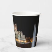 Gobelets En Papier Cathédrale de Palma de Majorque la nuit - Espagne (Verso)