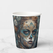 Gobelets En Papier Catrina Azul (Verso)