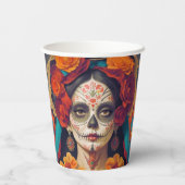 Gobelets En Papier Catrina Day Of The Dead 1 (Verso)