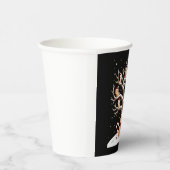 Gobelets En Papier Cats In Snow Tree Winter Christmas Santa Hat X-mas (Droite)