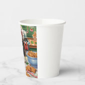 Gobelets En Papier Cavalier King Charles Spaniel Baking Noël (Gauche)