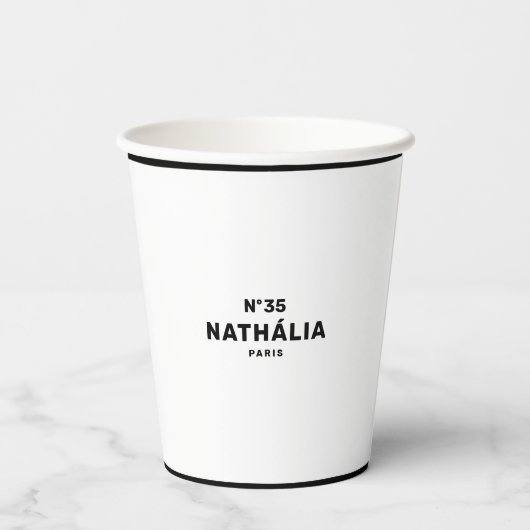 Gobelets En Papier CC (Chic et classique) (Verso)