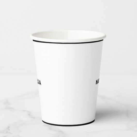 Gobelets En Papier CC (Chic et classique) (Gauche)