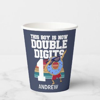 Gobelets En Papier Ce garçon est maintenant Double chiffres Funny 10e