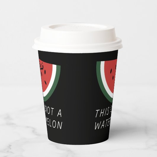 Gobelets En Papier Ce n'est pas une pastèque - Palestine (Gauche)