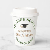 Gobelets En Papier Célébration de l'obtention du diplôme d'études sup (Recto)