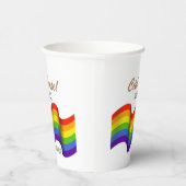 Gobelets En Papier Célébrez la tasse de papier Pride (Droite)