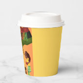 Gobelets En Papier "Célébrons l'unité : un rassemblement joyeux de Kw (Gauche)