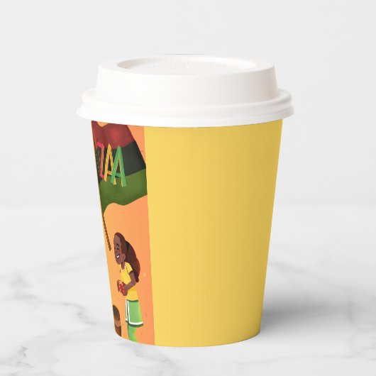 Gobelets En Papier "Célébrons l'unité : un rassemblement joyeux de Kw (Gauche)