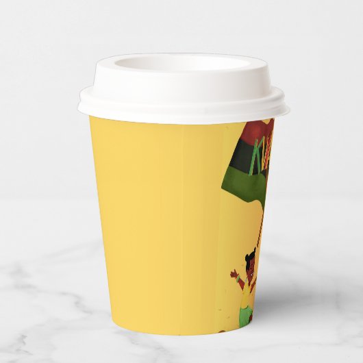 Gobelets En Papier "Célébrons l'unité : un rassemblement joyeux de Kw (Droite)