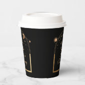 Gobelets En Papier Céleste Black Gold Sun Moon Stars 30e anniversaire (Gauche)