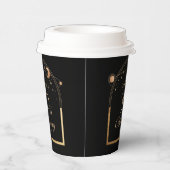 Gobelets En Papier Céleste Black Gold Sun Moon Stars 30e anniversaire (Droite)