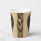 Gobelets En Papier Celtic elegance with a heart and wings. (Droite)