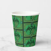 Gobelets En Papier Celtique irlandais de dragon vert (Recto)