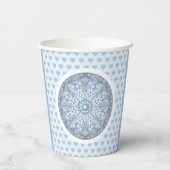 Gobelets En Papier Céramique Lace Bleu clair (Verso)