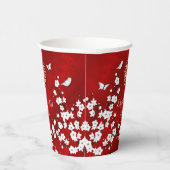 Gobelets En Papier Cérémonie chinoise du thé Mariage cerisier fleurs (Droite)