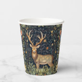 Gobelets En Papier Cerf Art nouveau dans le jardin (Verso)