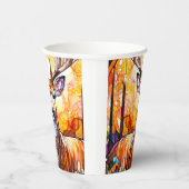 Gobelets En Papier Cerf en verre tendu (Droite)
